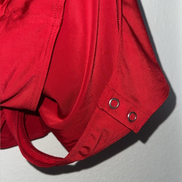 Express Body Contour Collection Red Women's Bodysuit - Picture 5 of 6